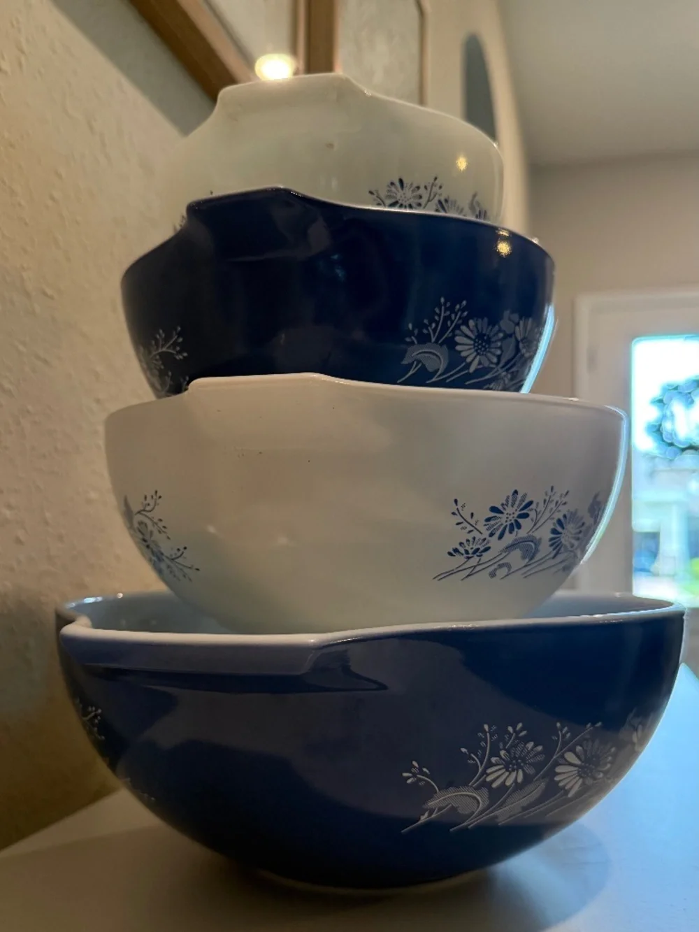 Colonial Mist Pyrex mixing set 444-441